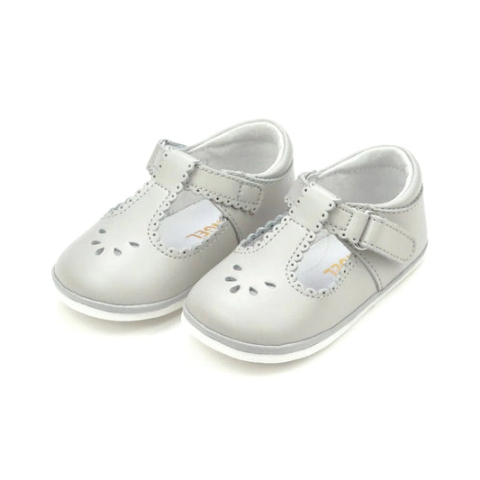 Angel Baby Dottie Scalloped - Gray