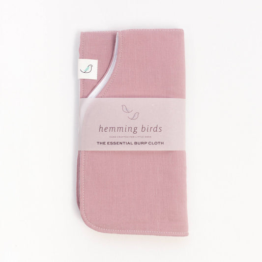 Hemming Birds - The Essential Burp Cloth - Lavender Grey