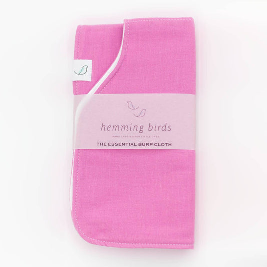 Hemming Birds - The Essential Burp Cloth - Sweet Petunia