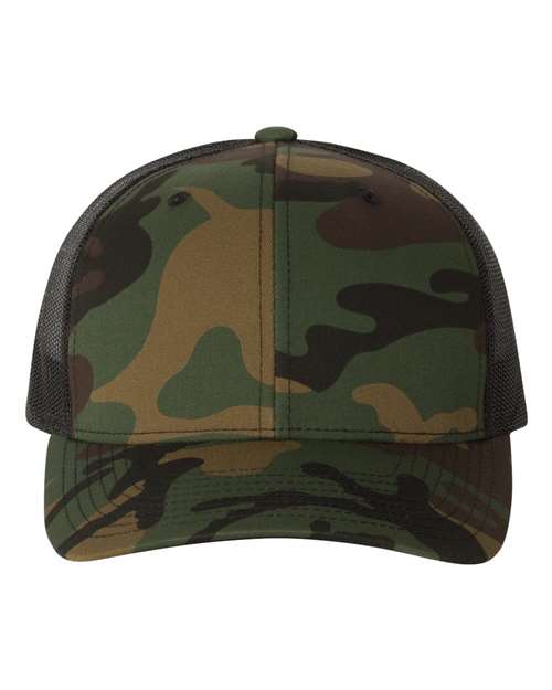 The Hometown Company -Dad Leather Patch Hat: Camo