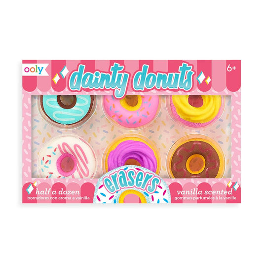 OOLY - Dainty Donuts Scented Erasers - Set of 6