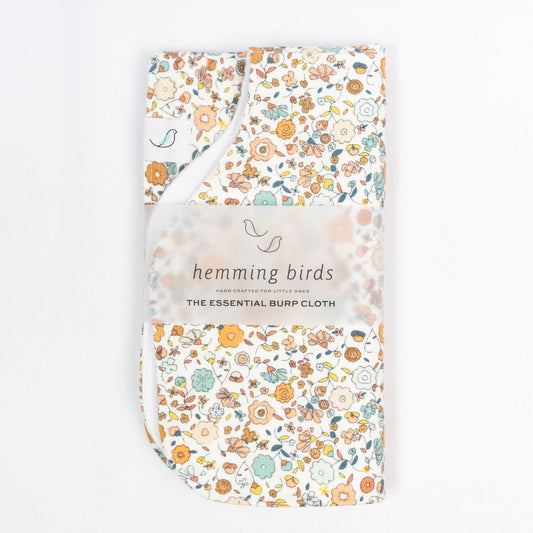 Hemming Birds - The Essential Burp Cloth - Ditsy Floral