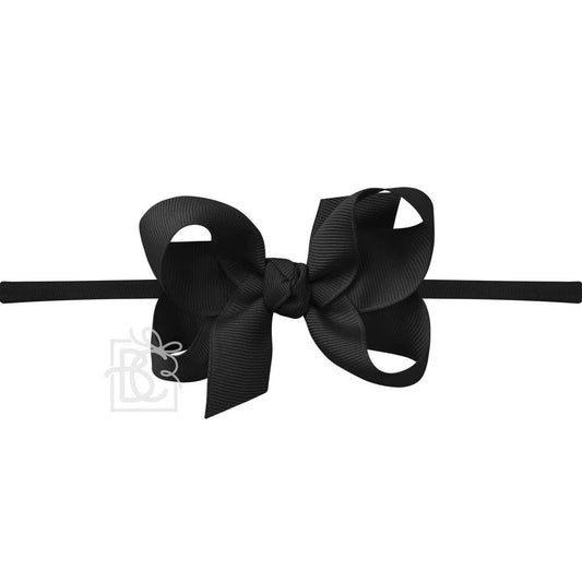 Pantyhose headband Bow- Black