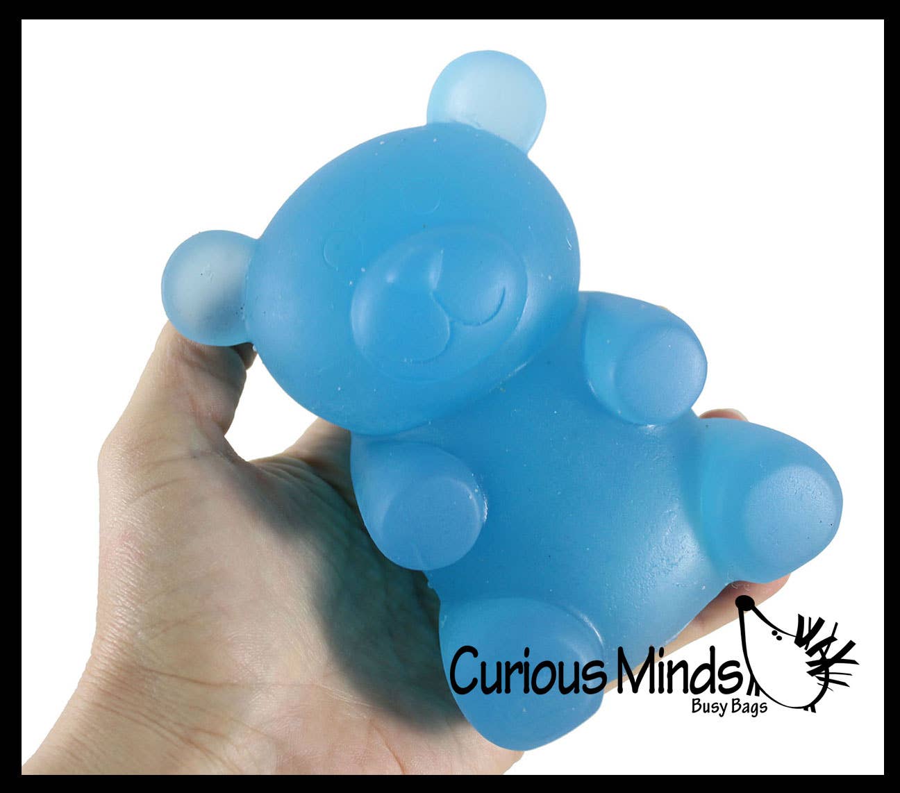 Curious Minds Toys - 1 Soft Large Mochi Gummy Bear - Large Squishy Sensory Fidget