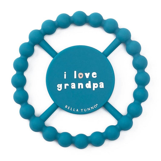 I Love Grandpa Happy Teether: Blue