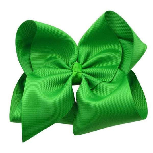 The Solid Bow - 6 inch Solid Grosgrain Bow/Alligator Clip