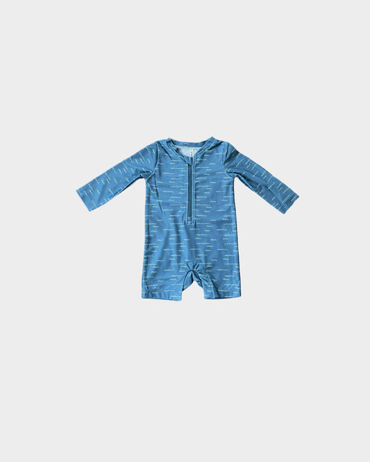 babysprouts clothing company Baby One-Piece Rashguard in Waves