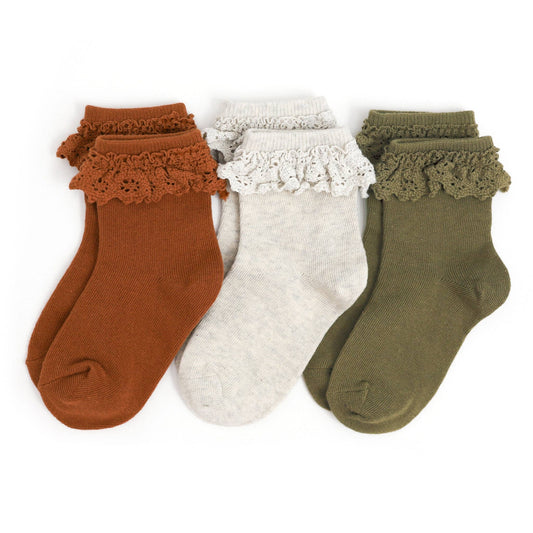 Roadtrip Lace Midi Sock 3-Pack 1.5-3Y