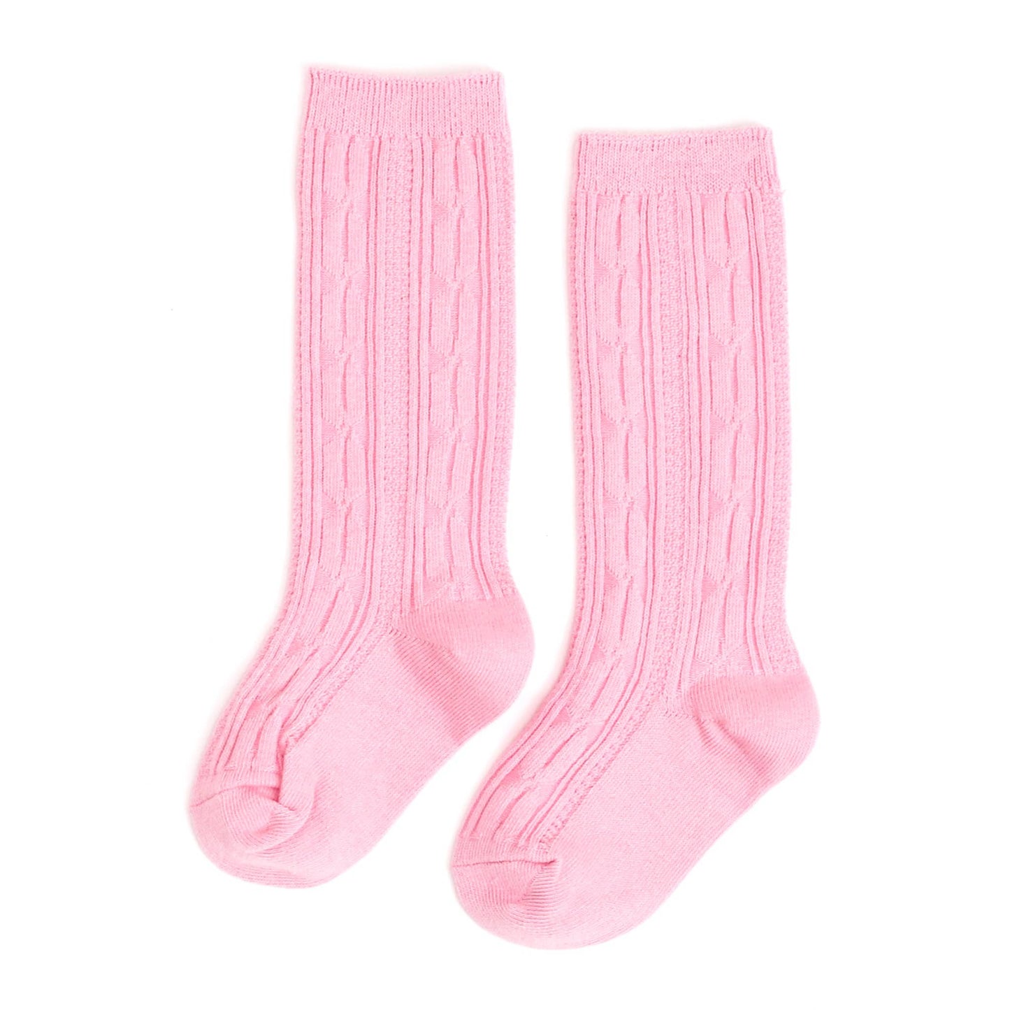 Little Stocking Co. - Blossom Cable Knit Knee Highs: 1.5-3Y