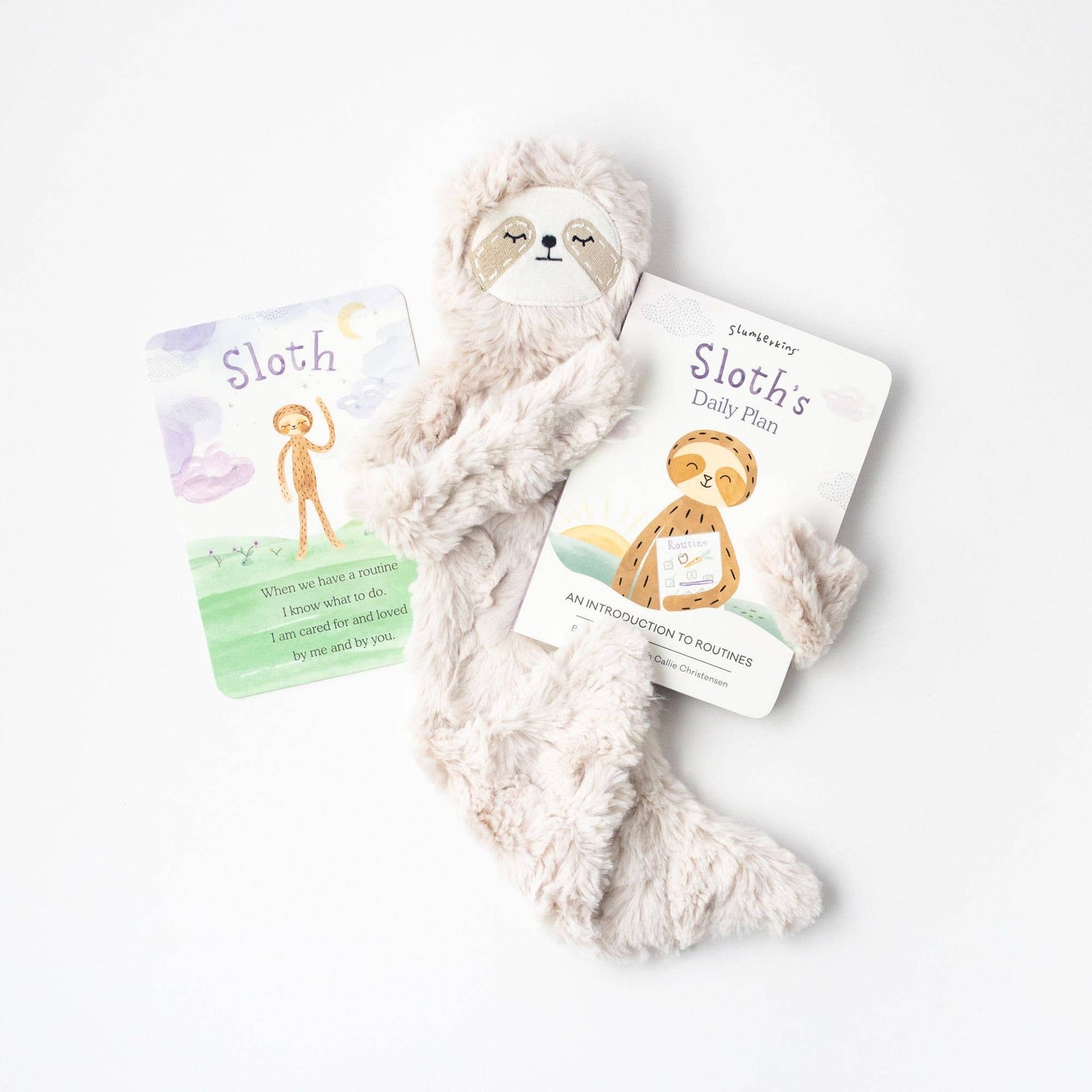 Slumberkins Inc. - Sloth Snuggler + Intro Book - Routines