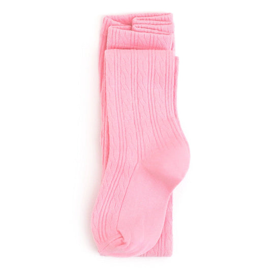 Little Stocking Co. - Blossom Cable Knit Tights: 3-4 YEARS