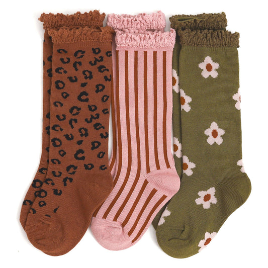 Wild Child Knee High Sock 3-Pack 6-18 Months