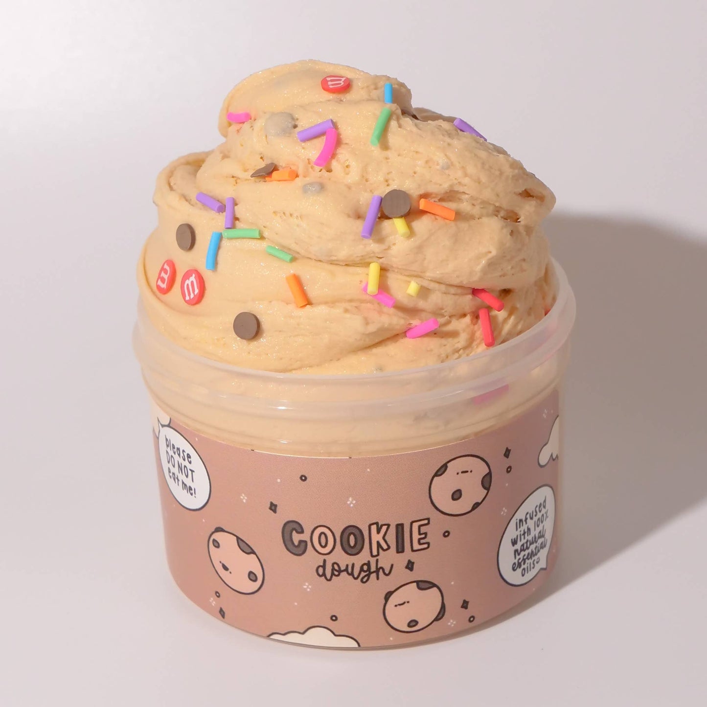 Cookie Dough Slime - 7OZ: No Shrink Band