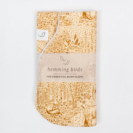 Hemming Birds - The Essential Burp Cloth - Woodland