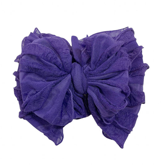 Grape Ruffled Headband