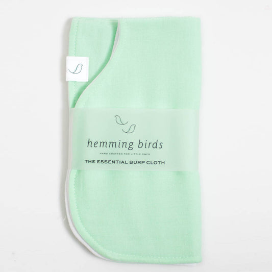 Hemming Birds - The Essential Burp Cloth - Honeydew