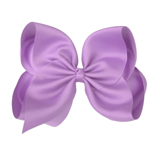 The Solid Bow - 6 inch Solid Grosgrain Bow/Alligator Clip