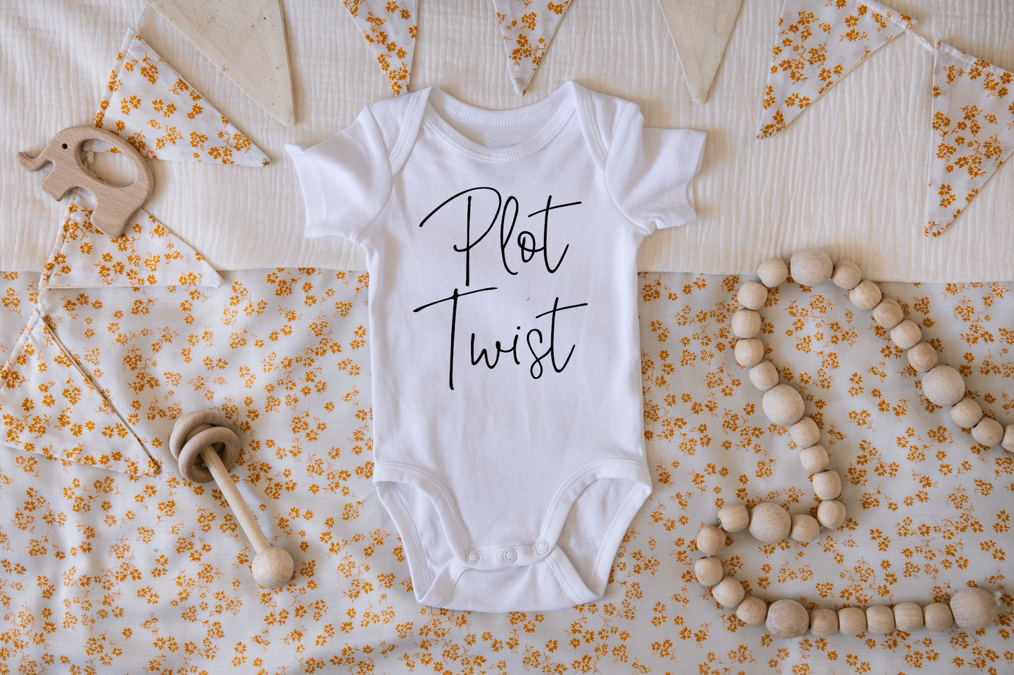 Claire and Bella - Plot Twist Pregnancy Announcement Onesie: NEWBORN