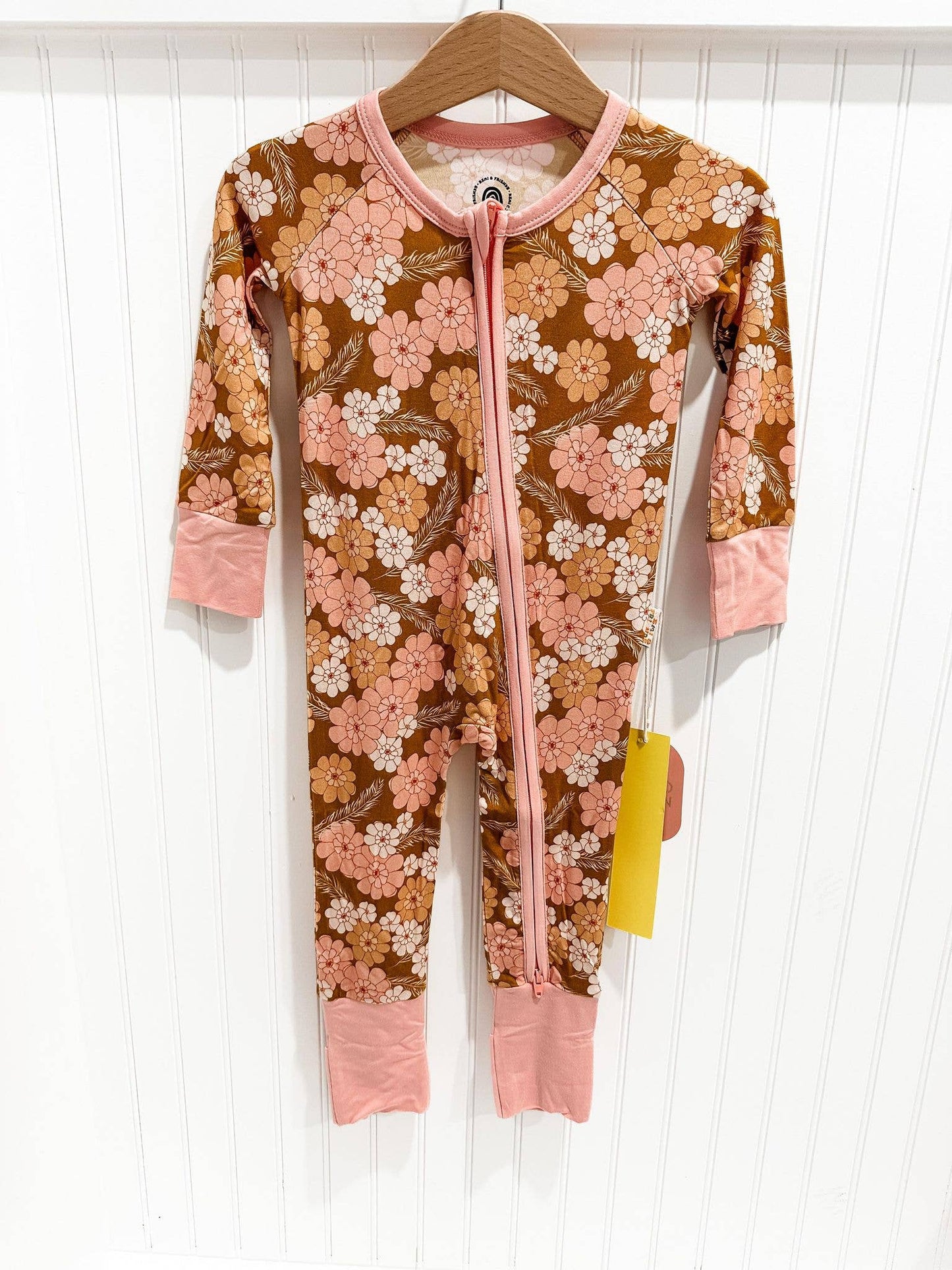 Fall Floral Romper: 0-3M