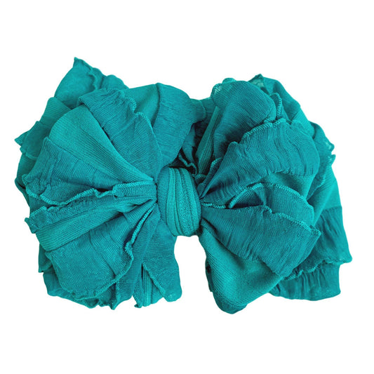 Rockin Royalty - Turquoise Ruffled Headband