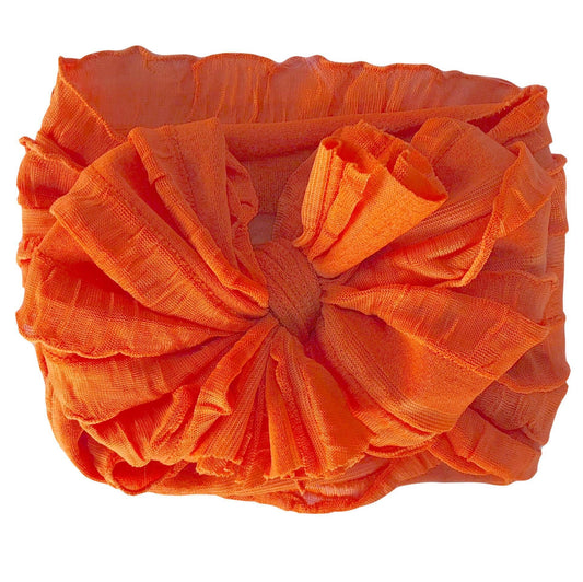 Orange Ruffled Headband